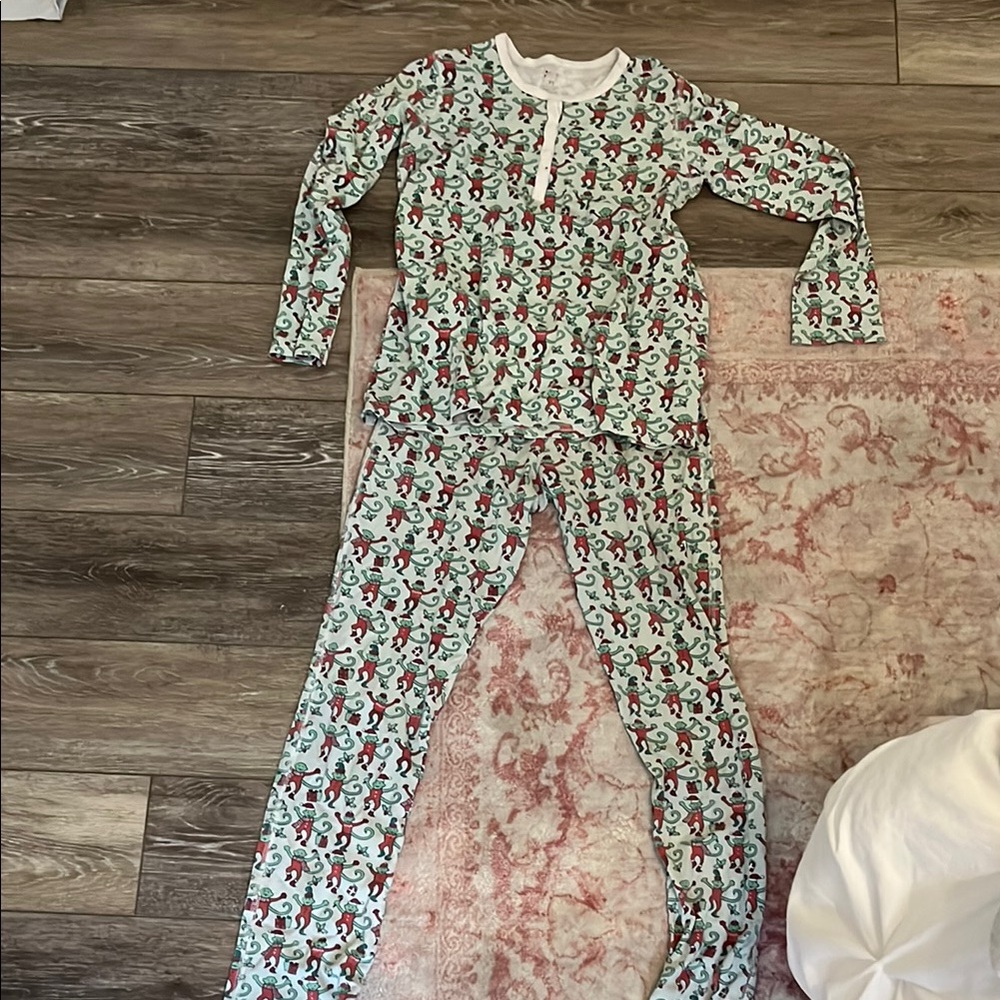 Roller rabbit Christmas pajama set